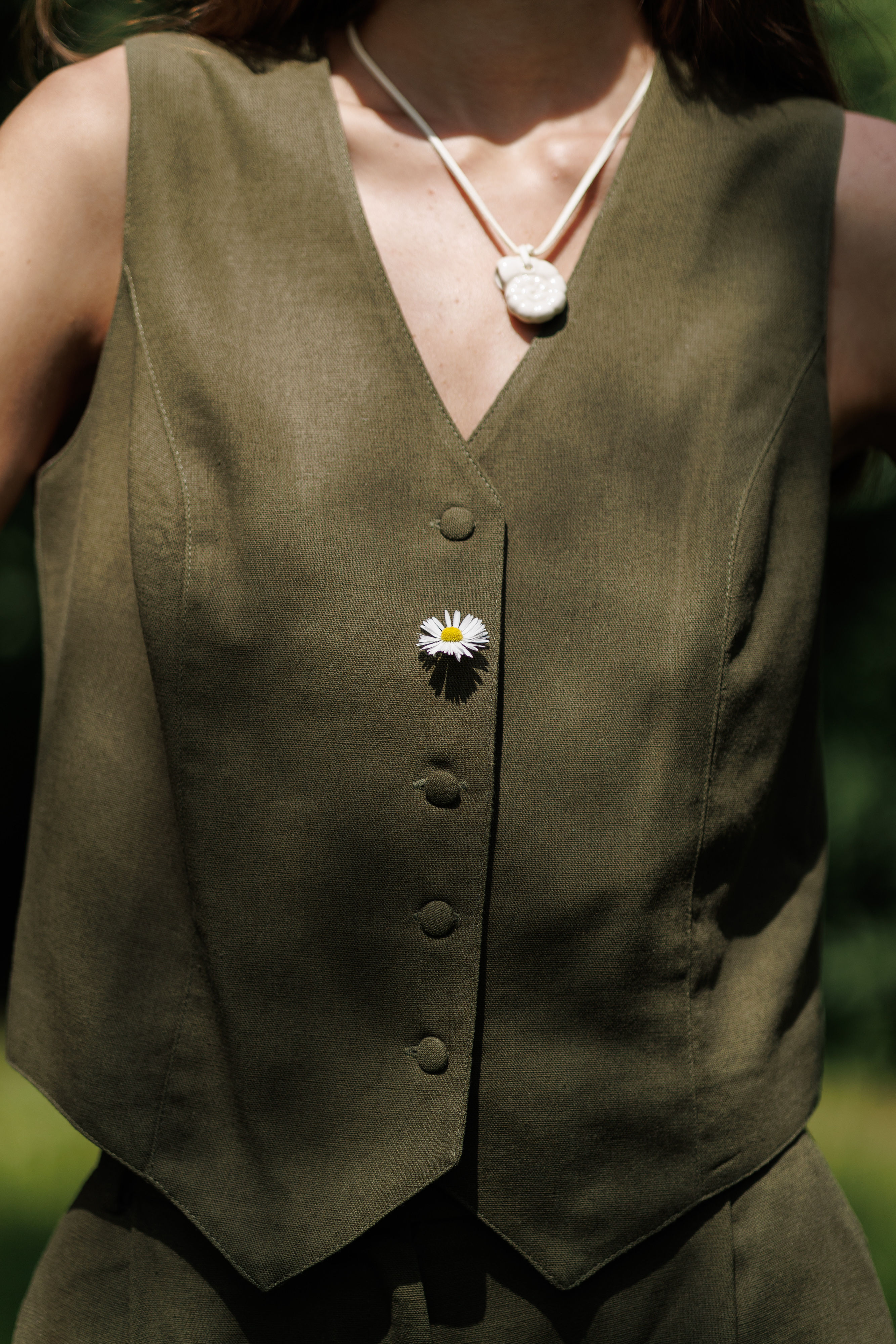 SOIL SUMMER SET- лляні шорти та жилет