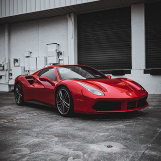 Ferrari 488 Spyder warehouse by Coppola Concierge