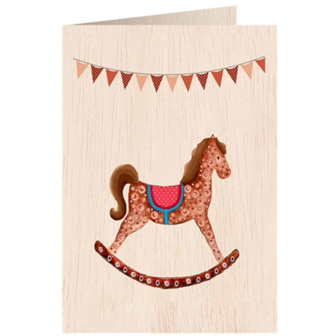 Card - ‘Little Horse’ wooden