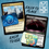 Thumbnail: Micro Tokens example on an mtg land and on a creature.