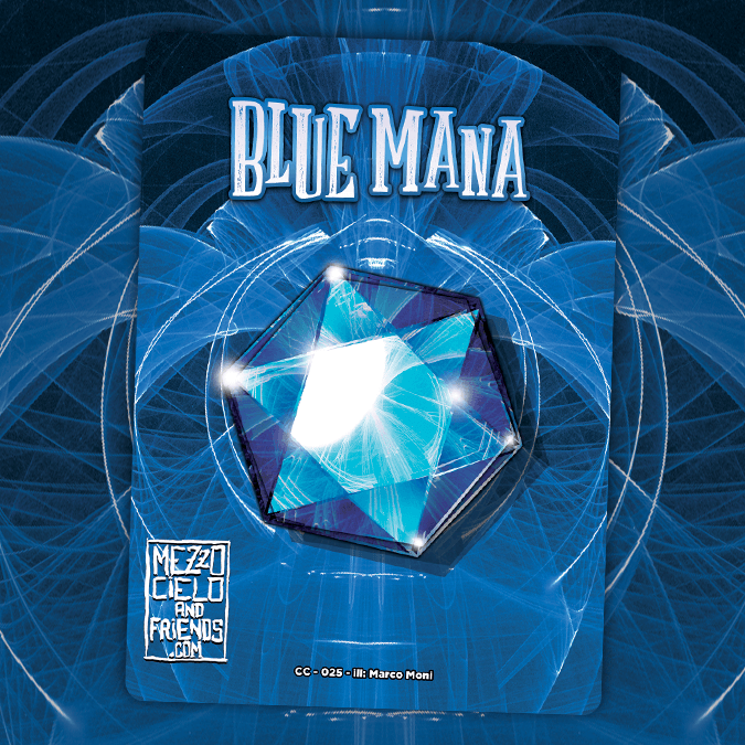 Blue Mana Counter MTG deluxe token by Mezzocielo&Friends