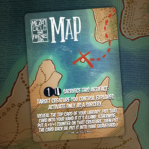 mtg map token cards Map Token [#0007] (BIG-T) main image 1