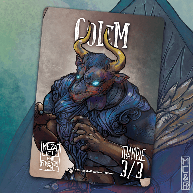 Triplicate Titan Token - Golem 3/3 Trample