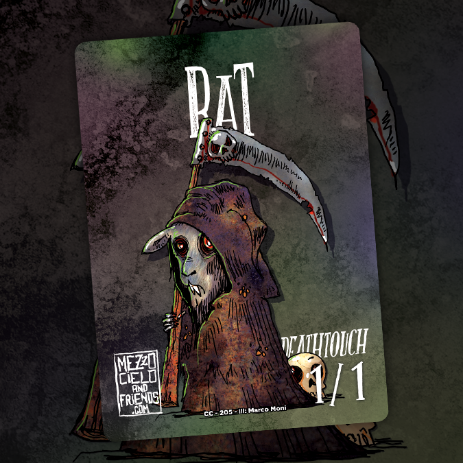 Rat 1/1 Deathtouch Token for Magic: the Gathering