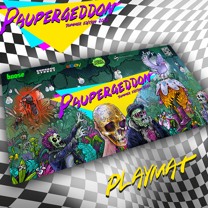 Paupergeddon Summer 2026 Limited Edition Playmat by Mezzocielo&Friends
