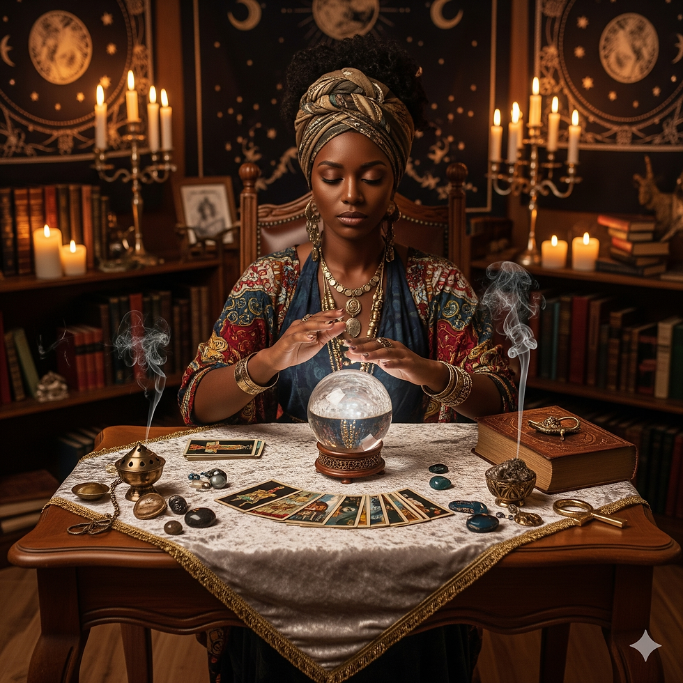 AI generated image of a psychic