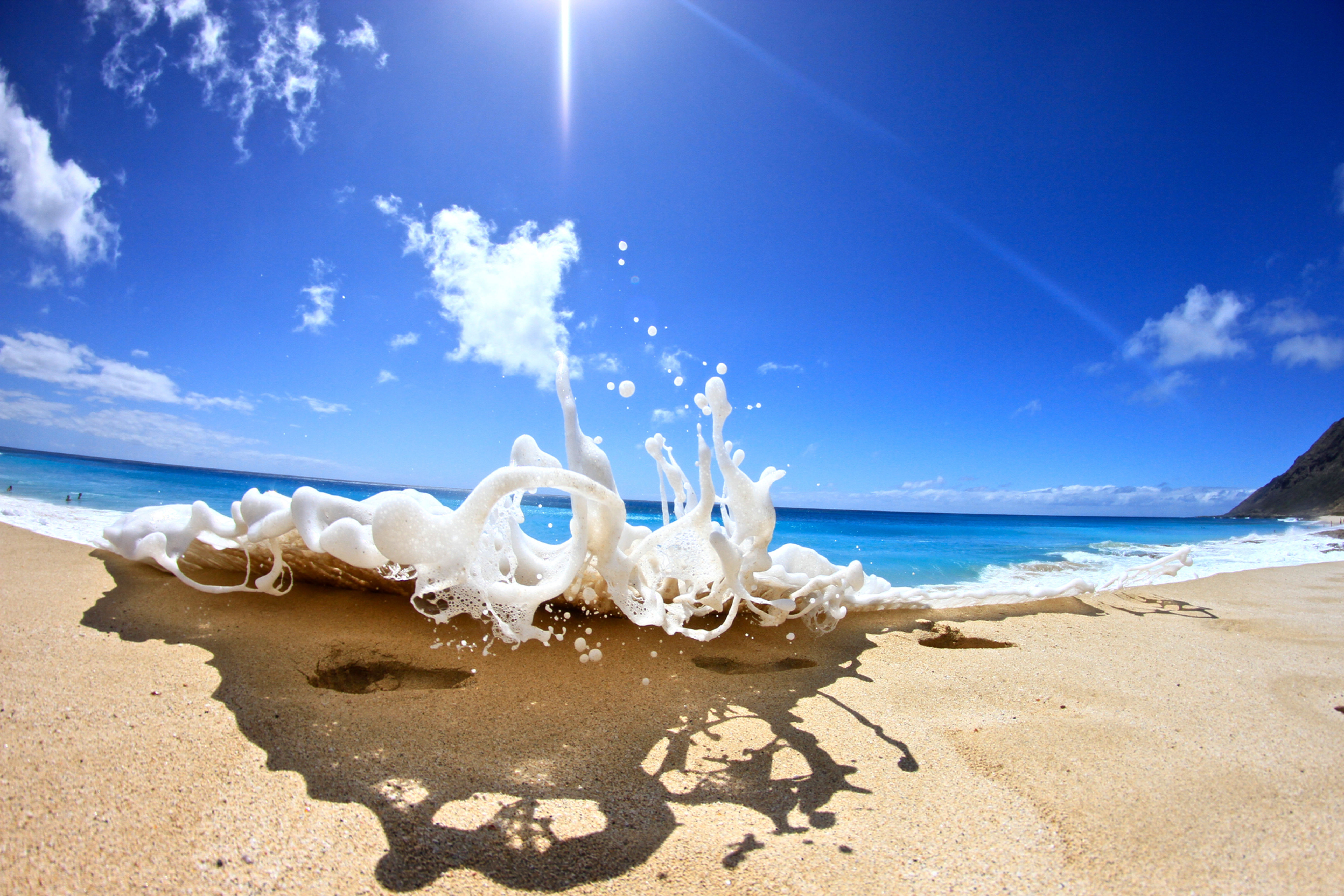 Footprints in the sand