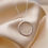 Thumbnail: Circle Silver Necklace