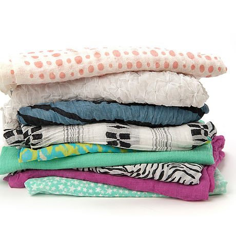 Pile of Scarves