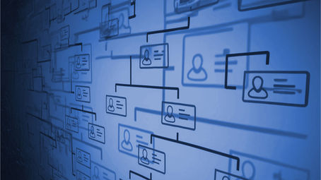 A board symbolizing a web of people connected throughout an organization