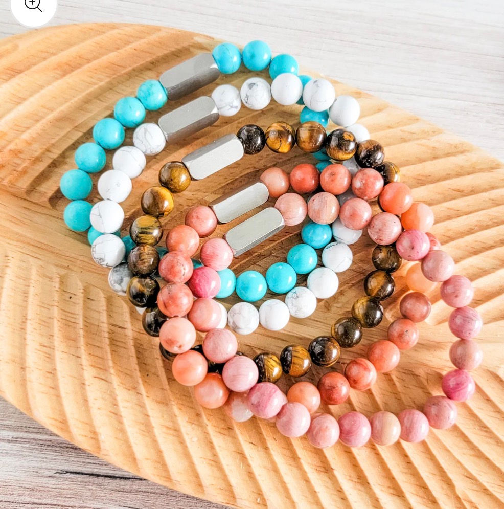 Beaded Stone Bracelet