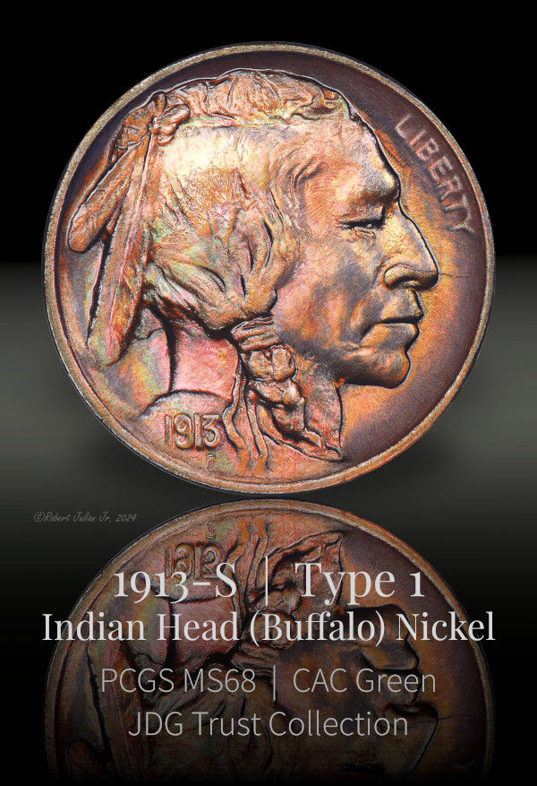Thumbnail: Limited Edition: 1913-S Buffalo Nickel - Type 1
