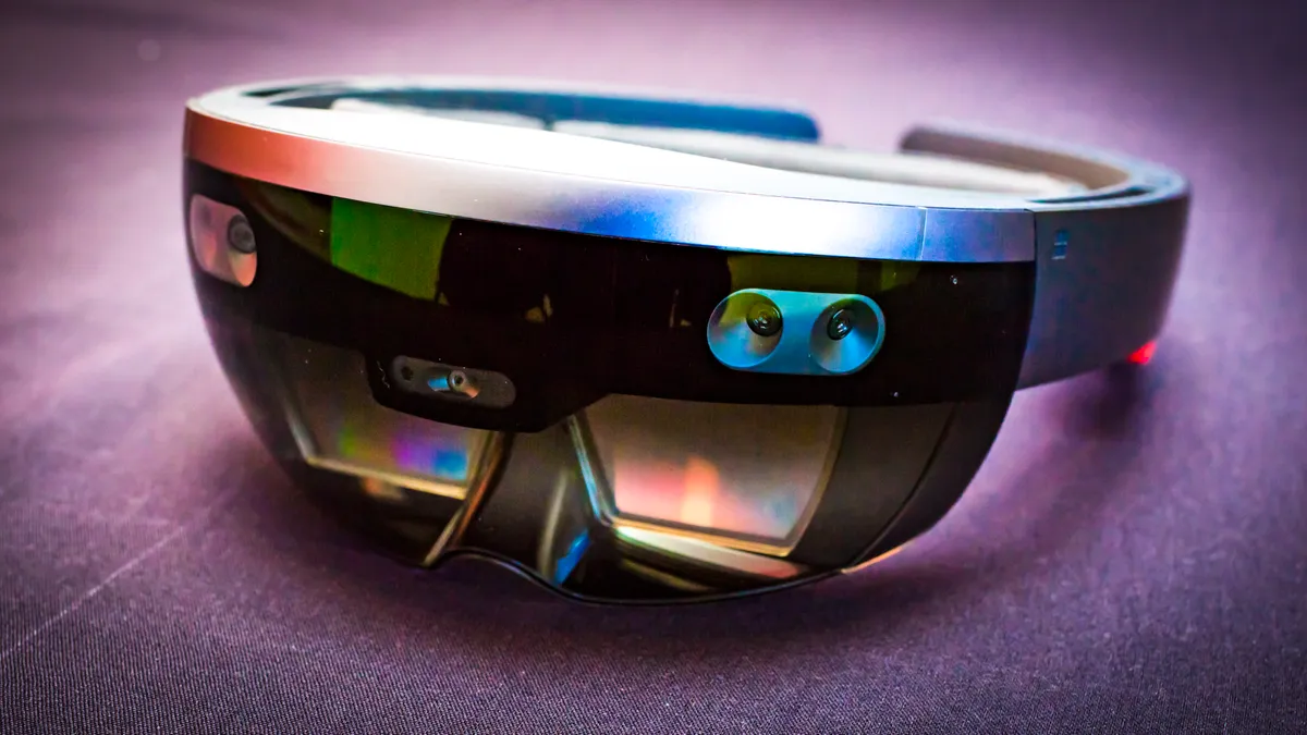 Augmented Reality Glass lying on the floor