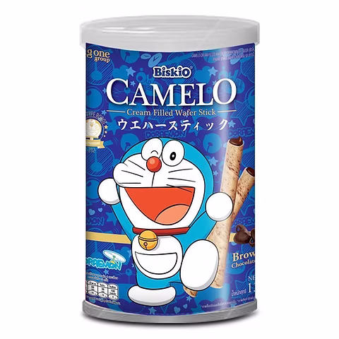 Doraemon cream filled wafer rolls- brownie Choclate flavour