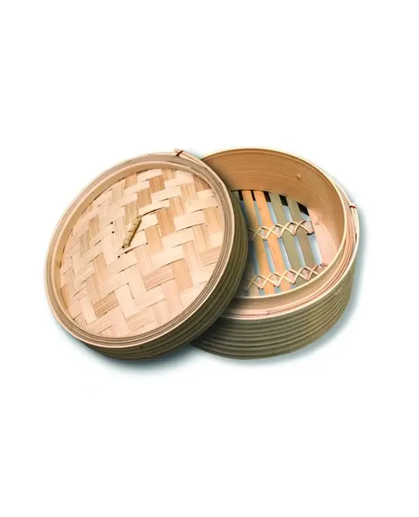 Bamboo steamer with lid -5 inch (2layer + lid)