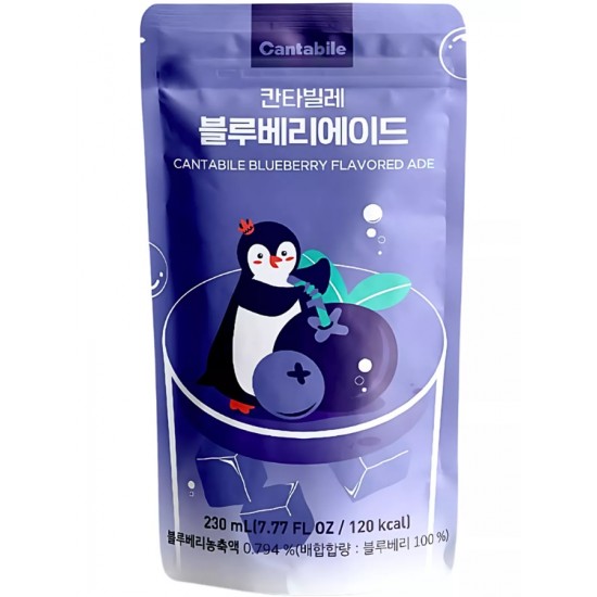 Blueberry ade ice cup drink