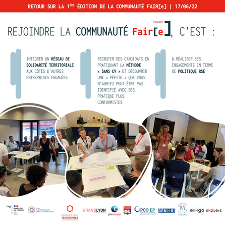 Les rencontres de la Communauté Fair[e] : 1ère édition ! 