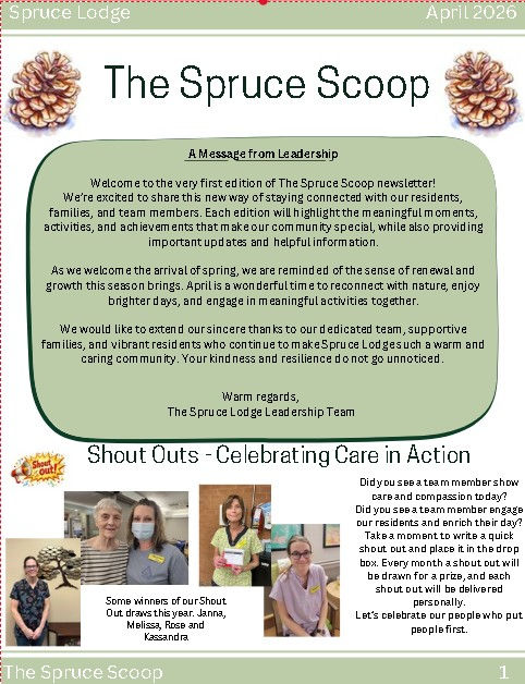 The Spruce Scoop - April 2026