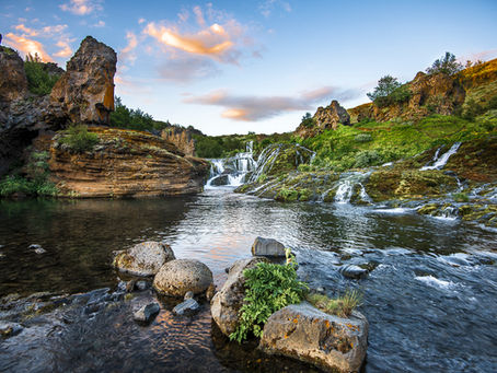 Gjáin the oasis in Thjorsardalur valley