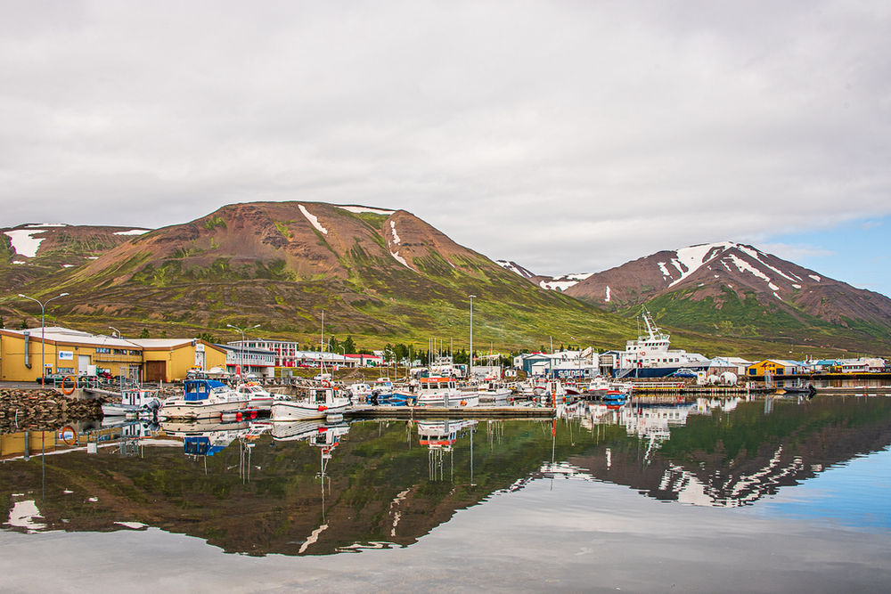 Dalvík the affluent fishing town in the northern region