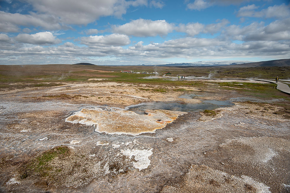 Hveravellir geothermal area is the main attraction
