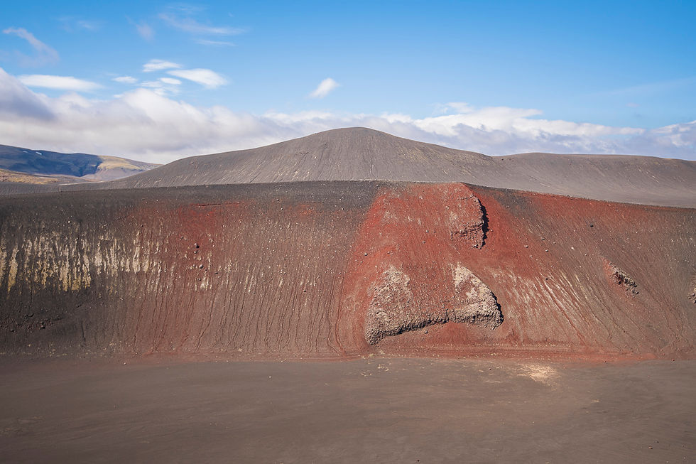 North slope of Valagjá crater