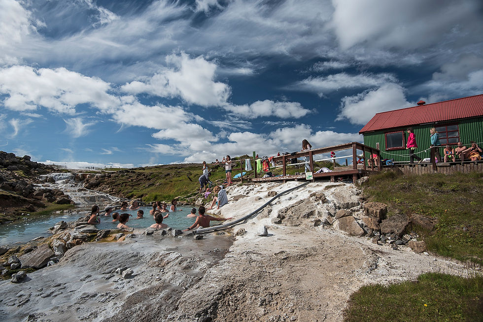 The geothermal pool at Hveravellir