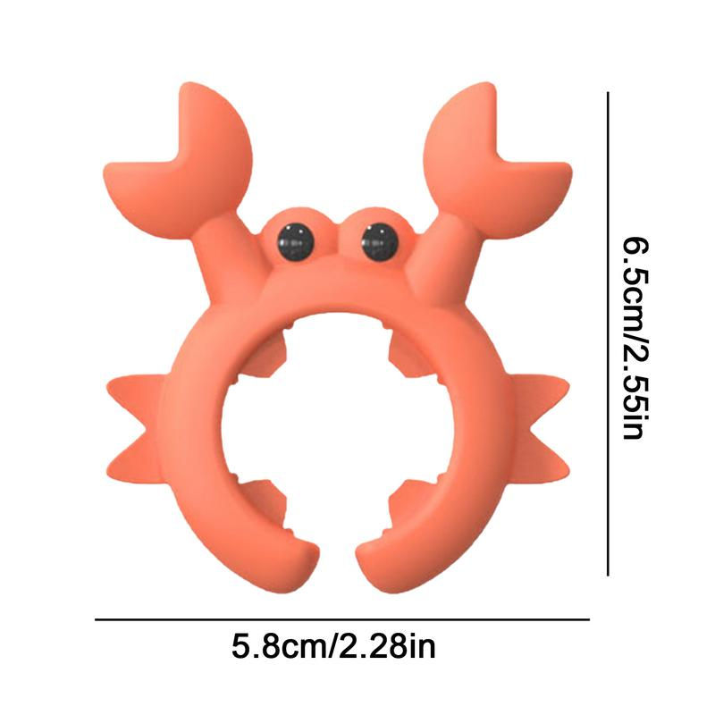 Miniatura: Utensil Rest Crab Shaped Silicone Utensil Rest Countertop Ladle Holder Anti-Over