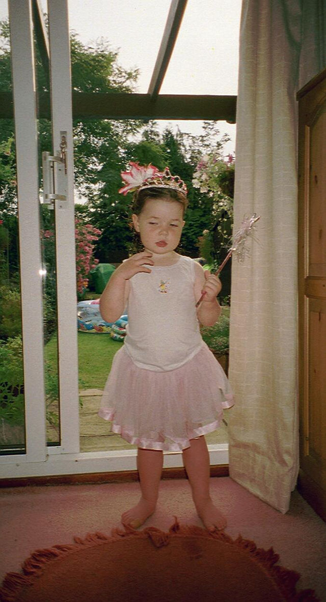 child me as a pink fairy