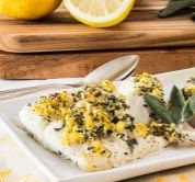Lemon Sage Baked Cod