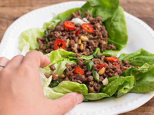 Spicy Beef Lettuce Wraps