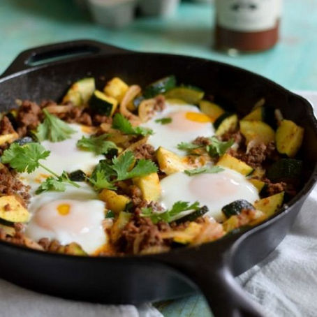 15-Minute Zucchini Beef Skillet