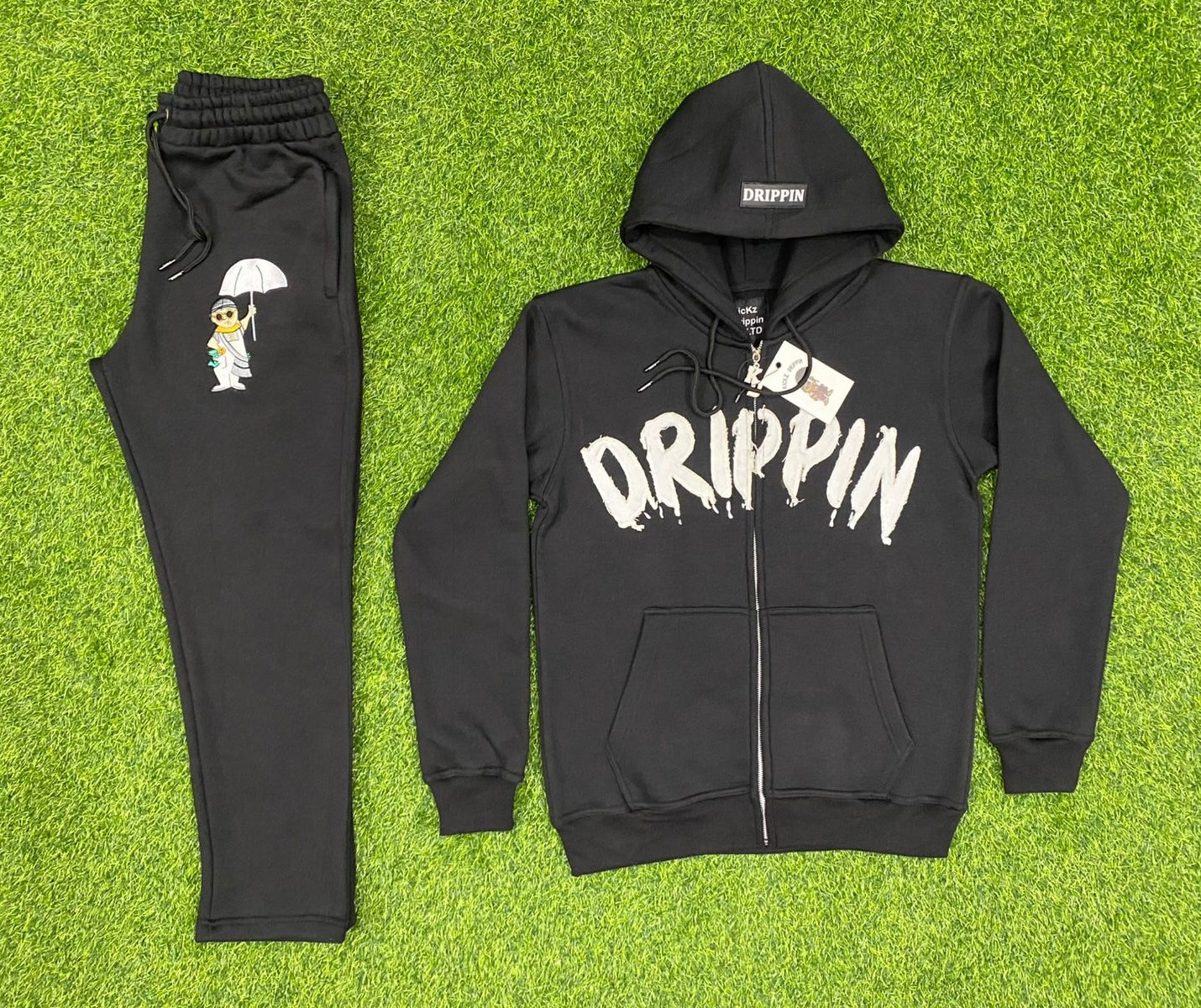 Black umbrella Drippin suit