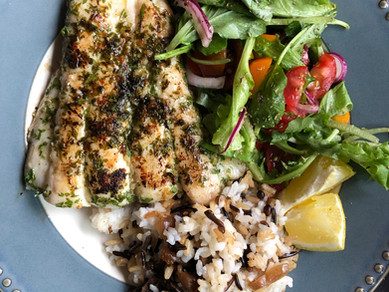 Baked Cod with Chimichurri