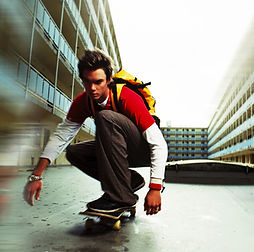 Teen Skateboarding
