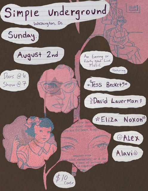 August 2nd at Simple Underground in DC