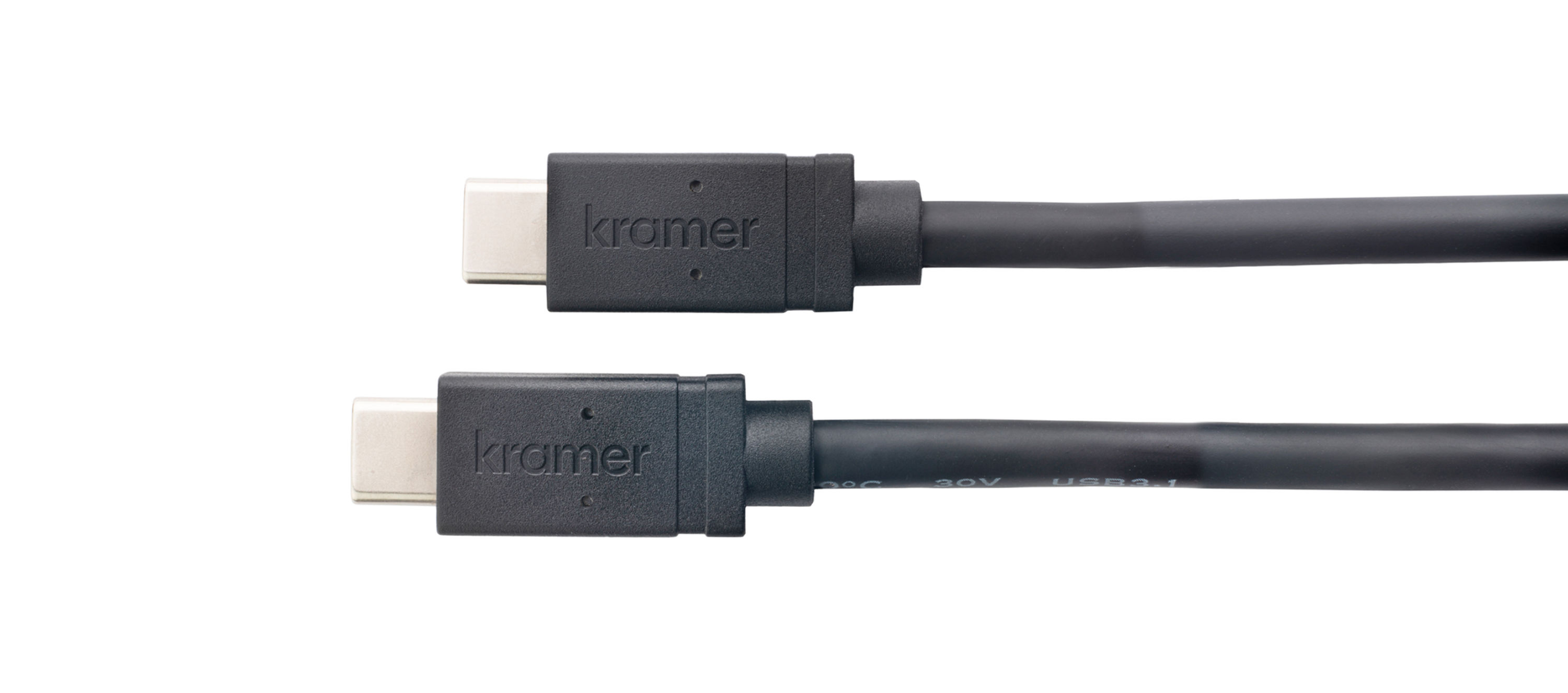 Kramer C-U32/FF - USB 3.2 Gen 2 全功能 USB-C (M) 轉 USB-C (M) 線纜