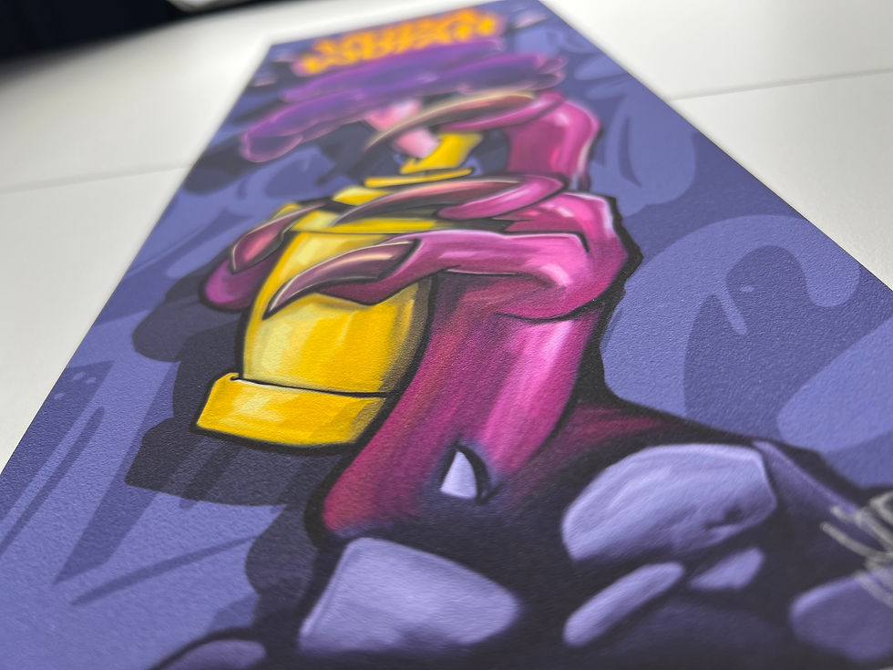 Thumbnail: Spray #2 — authentic signed art print by VODAWOTAH on Velvet Fine Art Paper