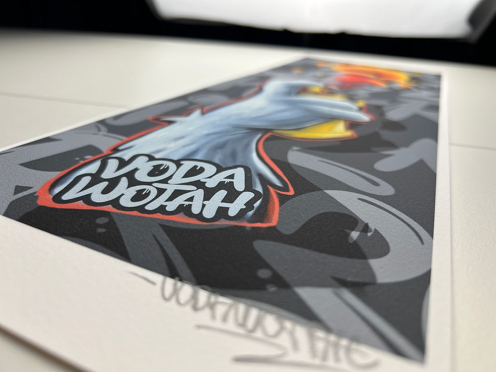 Thumbnail: Spray #1 — authentic signed print by VODAWOTAH on luxurious Velvet Fine Art Paper