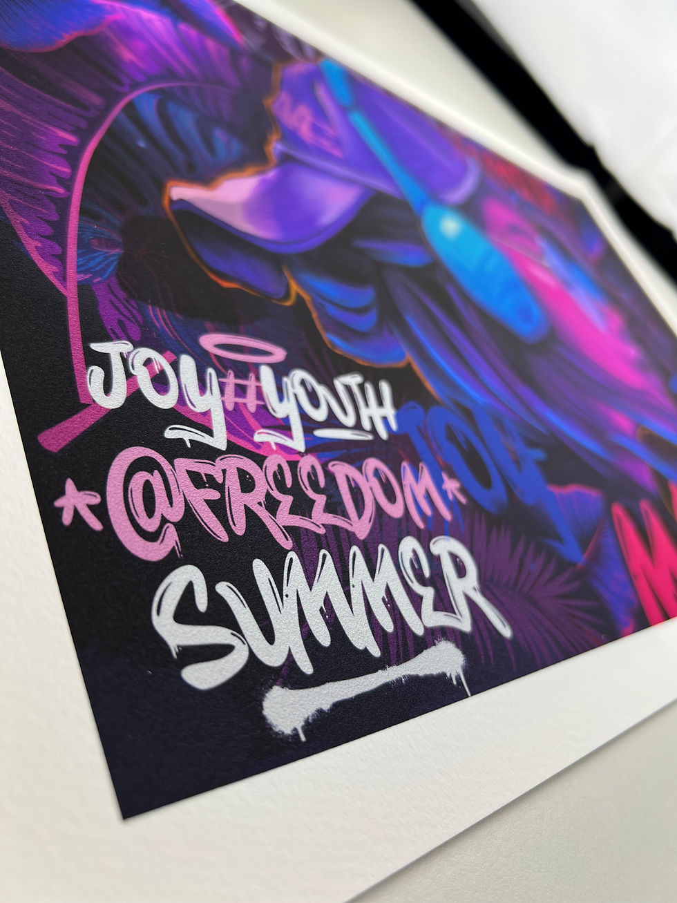Miniaturbild: SUMMER MUSIC street art print by VODAWOTAH, signed and printed on Velvet Fine Art Paper