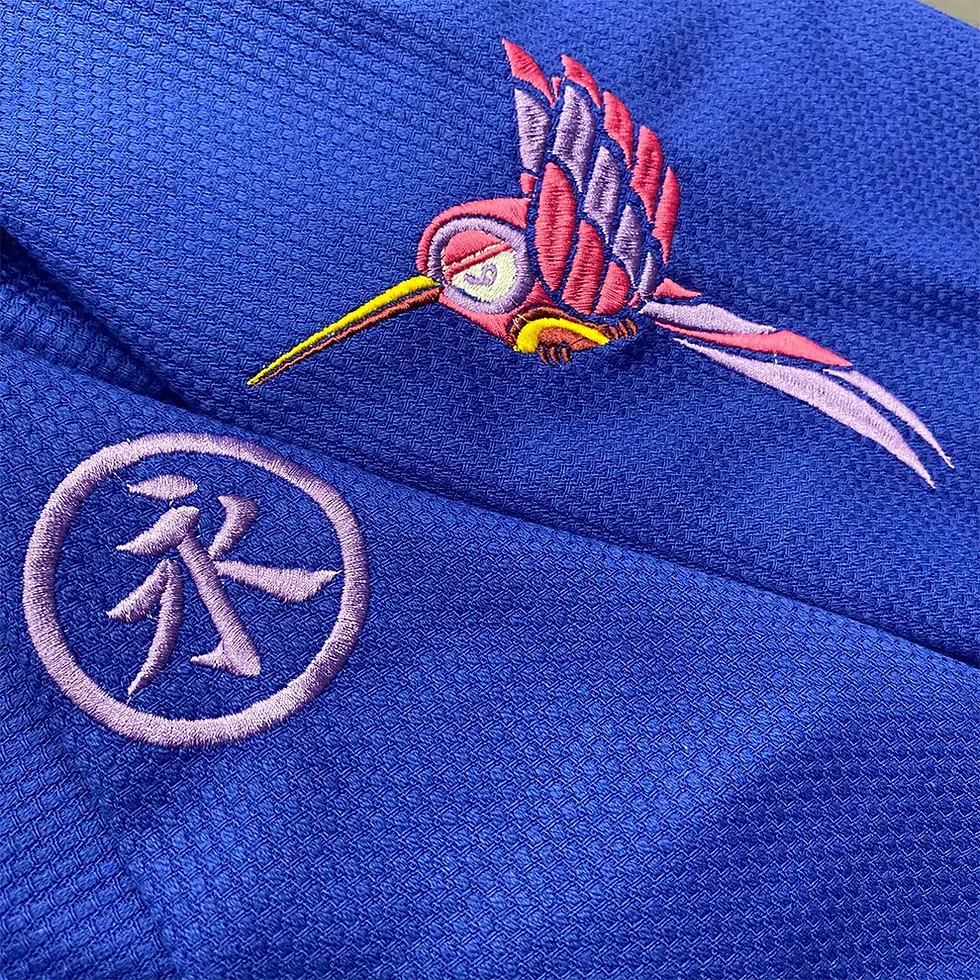 Thumbnail: The Humming Bird Women's Kimono (Gi) - Blue