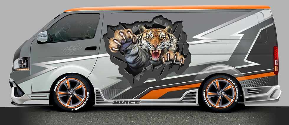 Auto Wrap, Hiace Van Wrap Graphic by Hazaraart