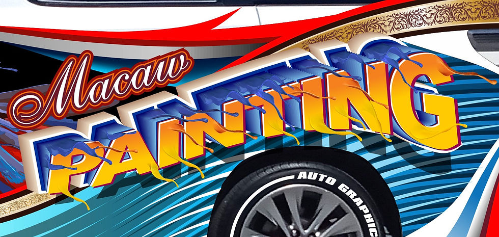 Macaw Painting Lettering design