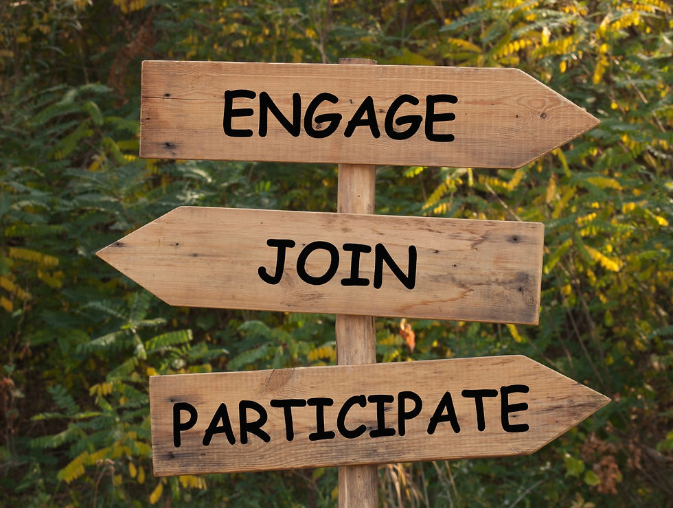 engage, join and participate in civics