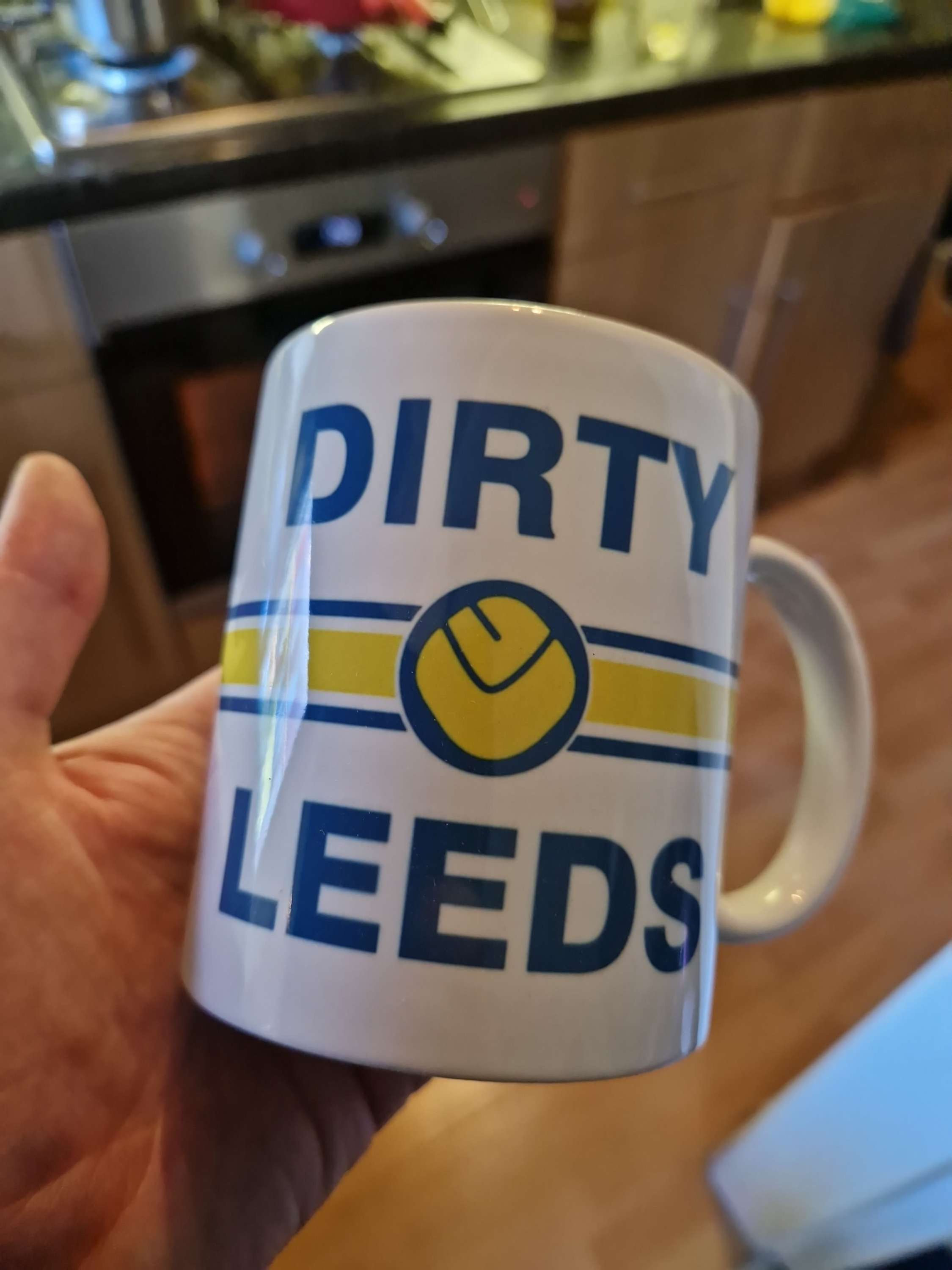 DIRTY LEEDS white mug