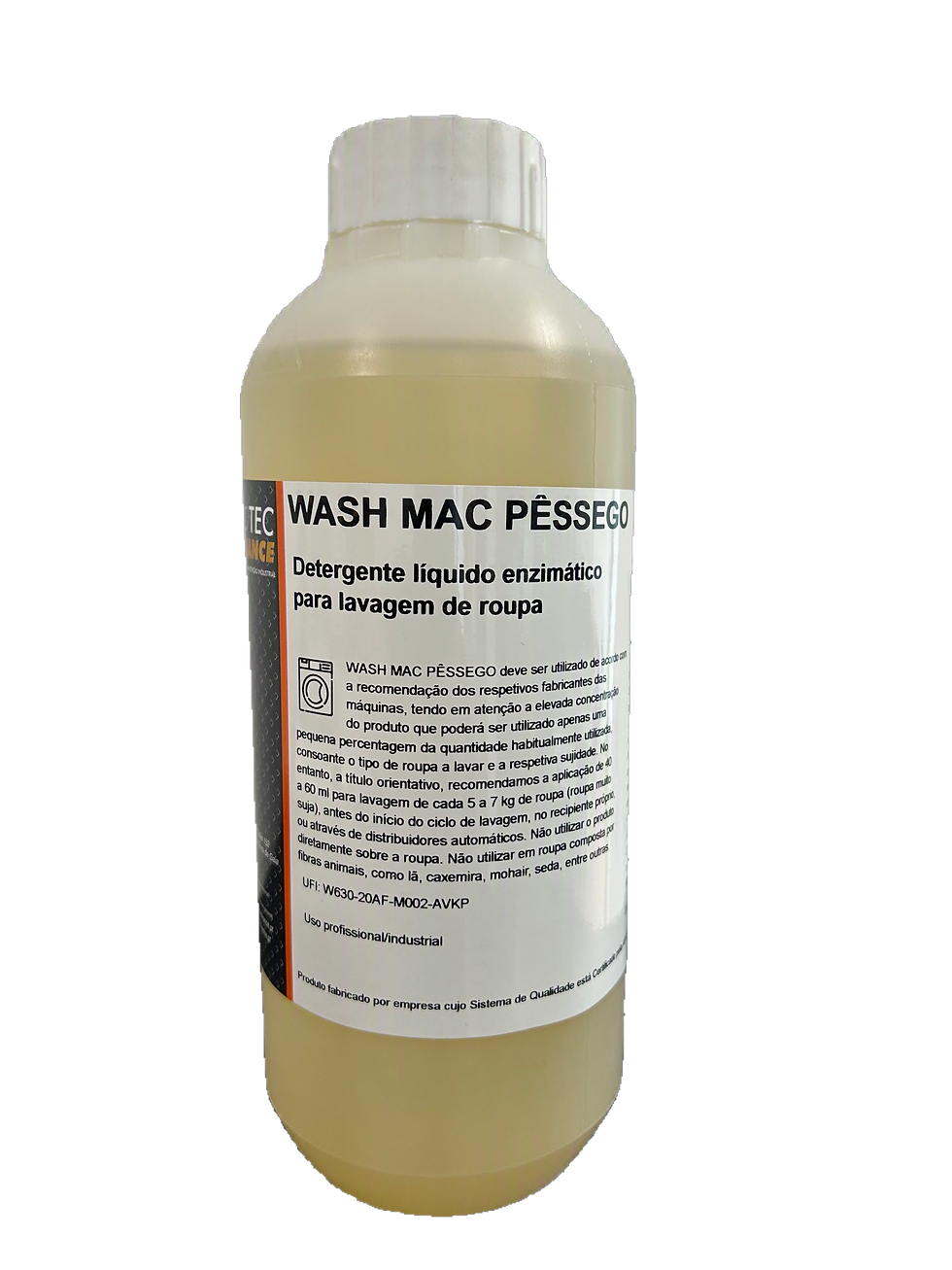 Miniatura: WASH MAC PÊSSEGO - Detergente enzimático lavagem de roupa