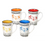 Thumbnail: Marcelle 4pc 17oz Multi Color Ceramic Coffee Mug Set