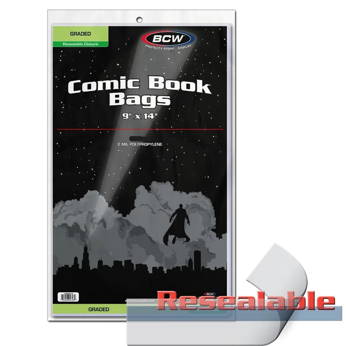 Graded Comic Bag- Resealable