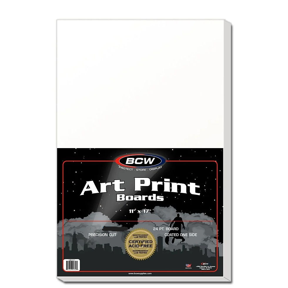 Thumbnail: Combo Pack Art Print Toploader & Resealable Bag & Backing Board