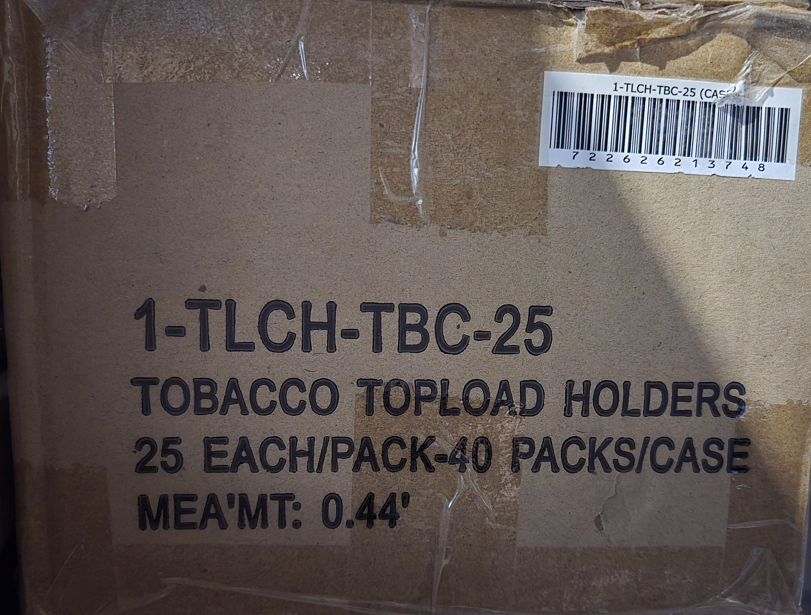 Tobacco Card Toploader Holder-Full Case